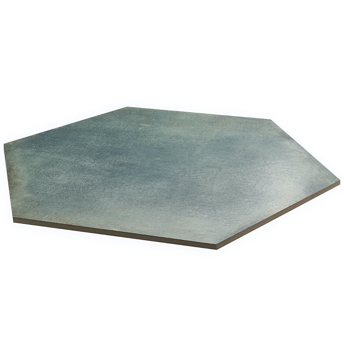 Angela Harris Flatiron Aquamarine 20" Hexagon Matte Porcelain Tile