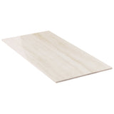 Nashville White 12x24 Polished Porcelain Tile - Travertine Look