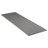 Mod Smoke Gray 12x36 3D Fluted Matte Ceramic Tile - Lux Tile