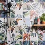 Angela Harris Wilder Tikida Decor 8x8 Matte Ceramic Tile - Botanical Design