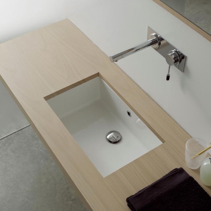 Nameeks Miky Undermount Bathroom Sink in White