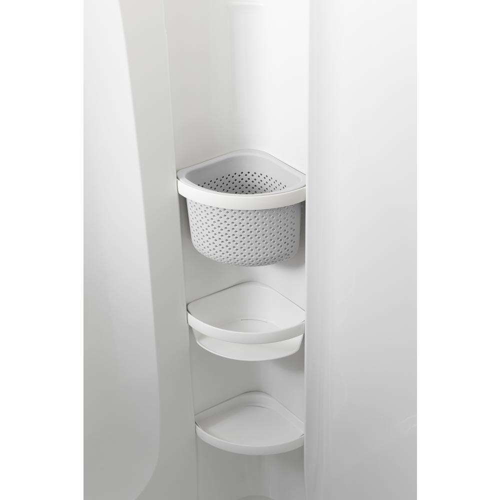 Ensemble 30 in. x 60 in. Single Threshold Right-Hand Shower Base in White - Super Arbor