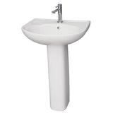 Barclay Products Cynthia 520 Pedestal Combo Bathroom Sink in White