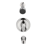 Aragon Single-Handle 1-Spray Tub and Shower Faucet in Chrome (Valve Included) - Super Arbor