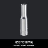 Craftsman 5.5 mm Metric Deep Socket, 1/4 in. Drive, 6 Point