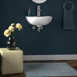 Barclay Products Compact 450 Wall-Hung Bathroom Sink in White