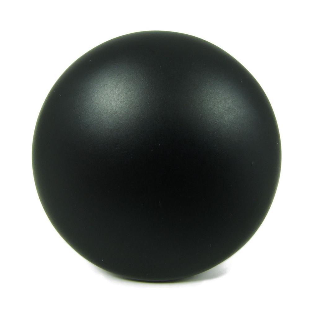 1.25 in. Matte Black Round Cabinet Knob (Pack of 10) - Super Arbor