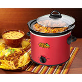 4 Qt. Red Slow Cooker with Cool-Touch Handles