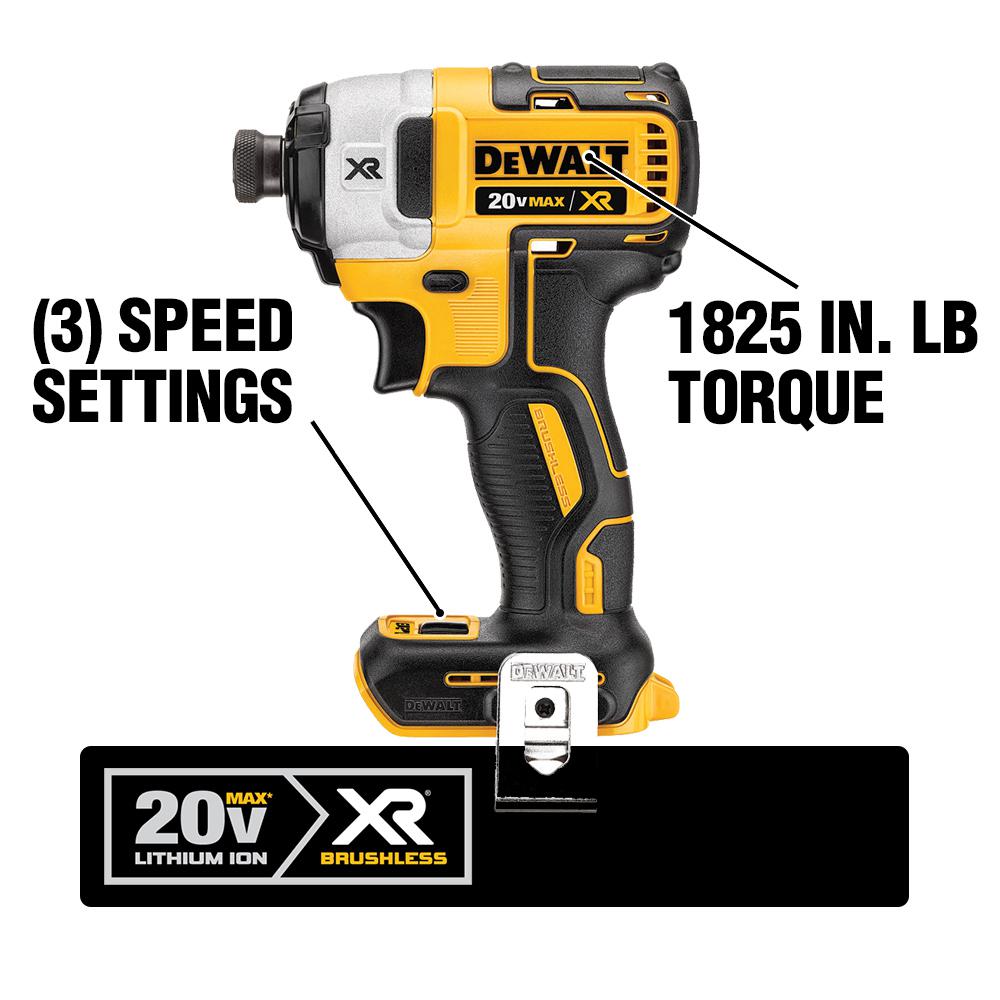 20-Volt MAX Lithium-Ion Cordless 1/4 in. Impact Driver with 20-Volt Cordless 6-1/2 in. Circular Saw (Tool-Only)