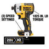 20-Volt MAX Lithium-Ion Cordless 1/4 in. Impact Driver with 20-Volt Cordless 6-1/2 in. Circular Saw (Tool-Only)