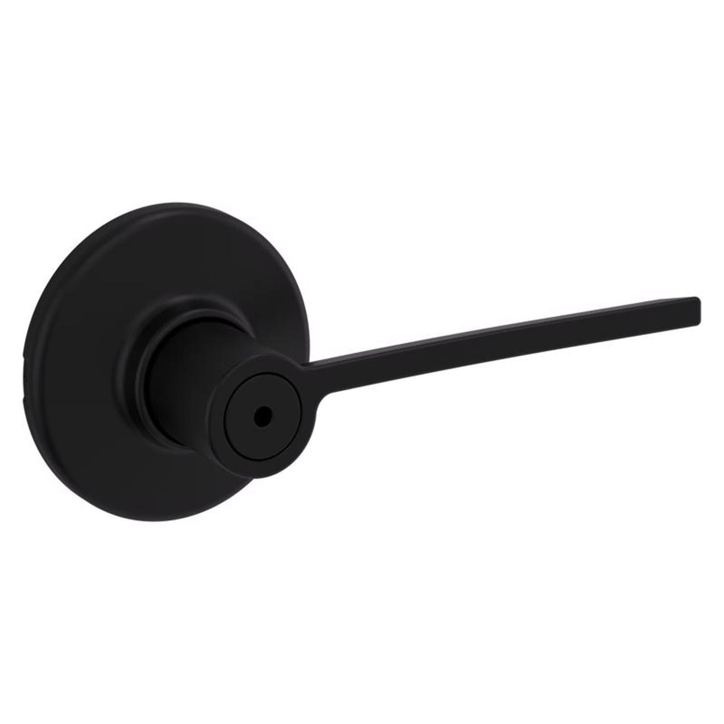 Kwikset Ladera Matte Black Bed & Bath Privacy Lever, Reversible (Right or Left Handed)