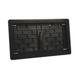 16 in. x 8 in. ABS Plastic Replacement Manual Foundation Vent in Black - Super Arbor