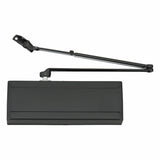 SARGENT Grade 1 Heavy Duty Black Door Closer, Parallel Arm-Mount, 11 13/16 in