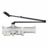 SARGENT Grade 1 Heavy Duty Black Door Closer, Parallel Arm-Mount, 11 13/16 in