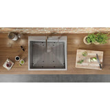 Drop-In Tight Radius Topmount Stainless Steel 25 in. 16-Gauge Single Bowl Kitchen Sink