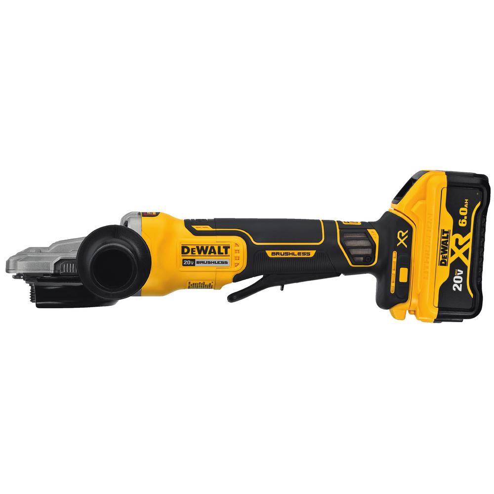 20-Volt Max Lithium Ion Cordless 5 in. Flathead Small Angle Grinder Kit with Kickback Brake - Super Arbor
