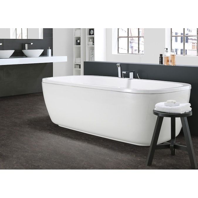 Forbo Flooring Systems Marmoleum Cinch Loc Seal Dark Bistre 10-mm T x 12-in W x 36-in L Waterproof Tile Look Laminate Flooring (20.34-sq ft / Carton)