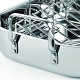 12 Qt. Stainless Steel Roaster Roasting Pan with Rack