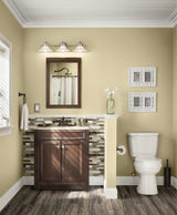 Style Selections Delyse 30-in Auburn Single Sink Bathroom Vanity with Cappuccino Solid Surface Top