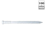 #8 x 2-1/2 in. Star Drive Trim-Head White RT Composite Finish Screw (100-Pack)