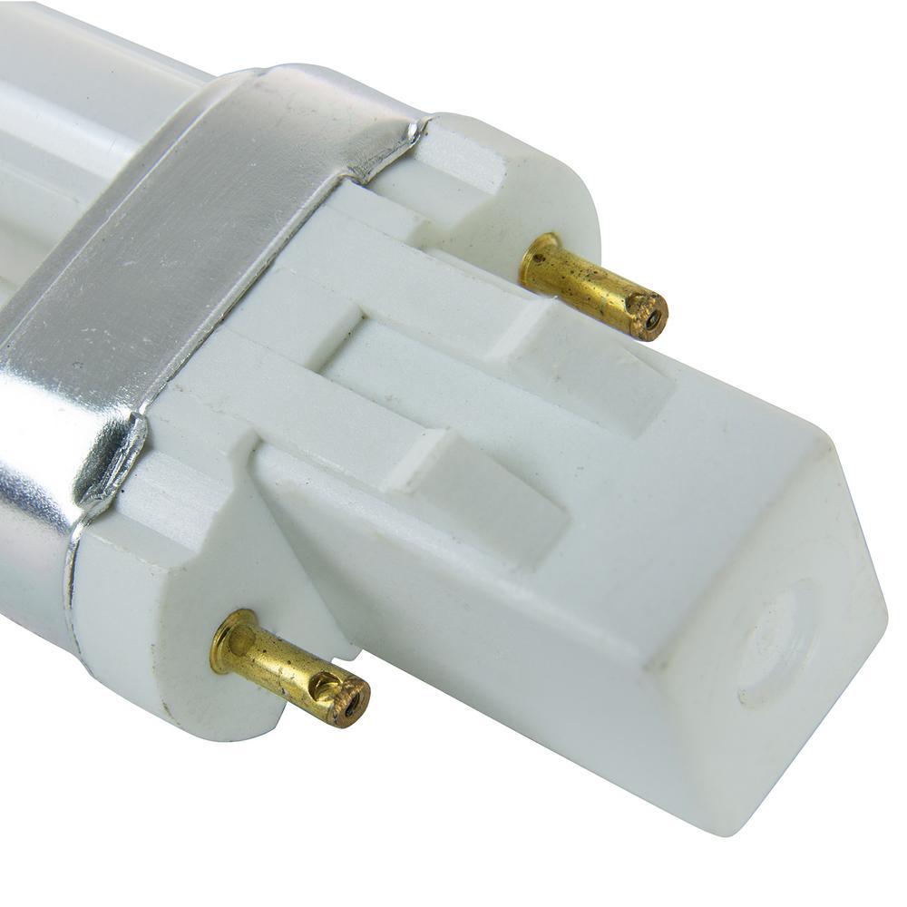 60-Watt Equivalent Twin Tube PL U-Shaped GX23 Base CFL Light Bulb in Bright Daylight, 5000K (10-Pack) - Super Arbor