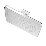 2-Spray 12 in. Single Wall Mount Fixed Waterfall Adjustable Shower Head in Chrome - Super Arbor
