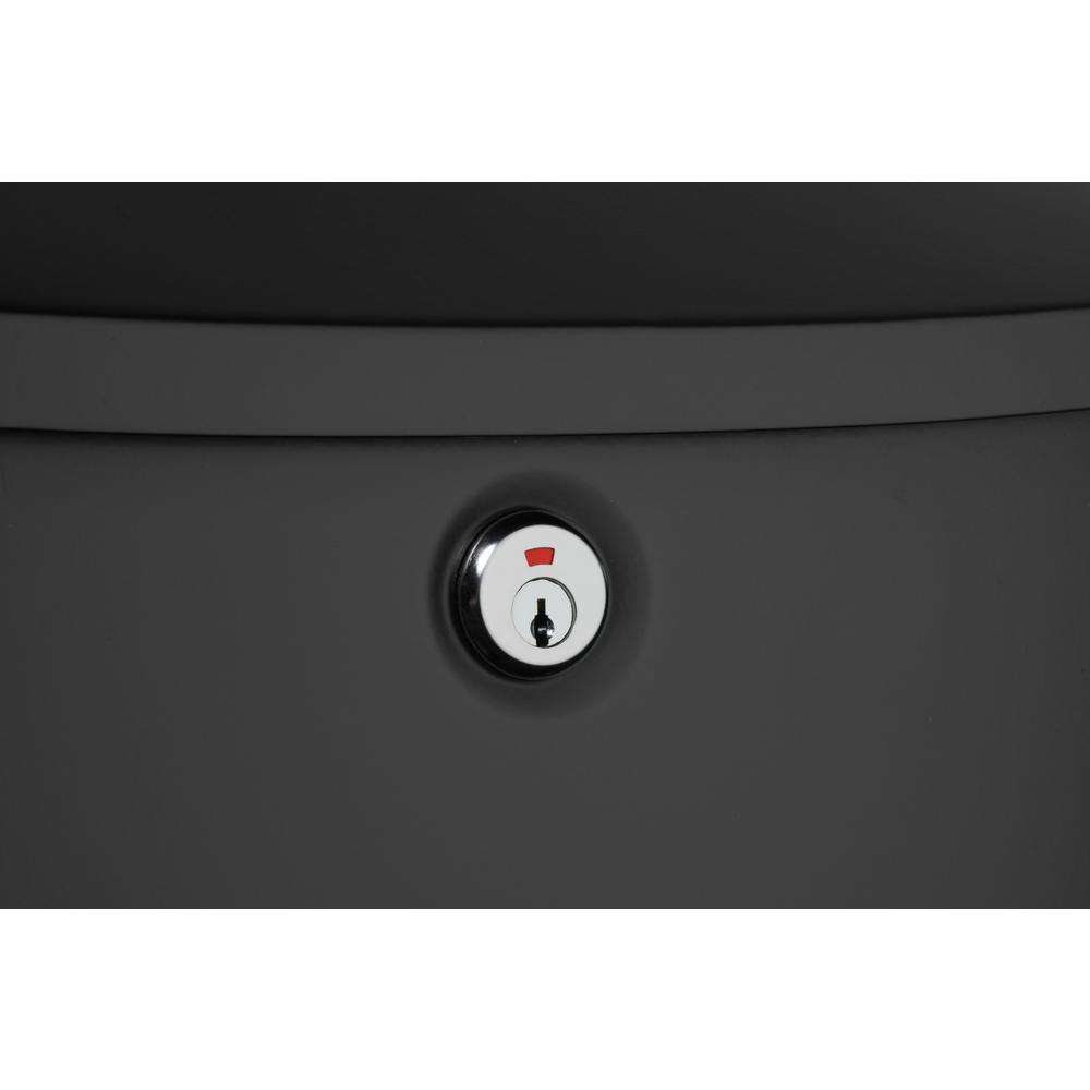 Princeton Locking Wall Mount Mailbox Black - Super Arbor