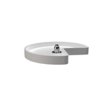 Rev-A-Shelf 18 in. White Polymer Kidney Lazy Susan, Bottom-Mount (Wall Cabinet)