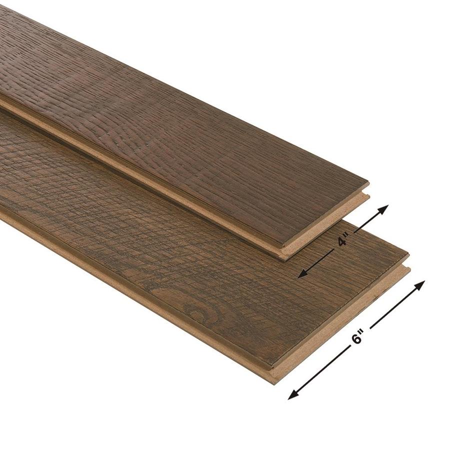 Villa Barcelona Villa Barcelona Engineered Locking 4-in Variable Width Terrassa French Oak Distressed Engineered Hardwood Flooring (19.848-sq ft) - Super Arbor