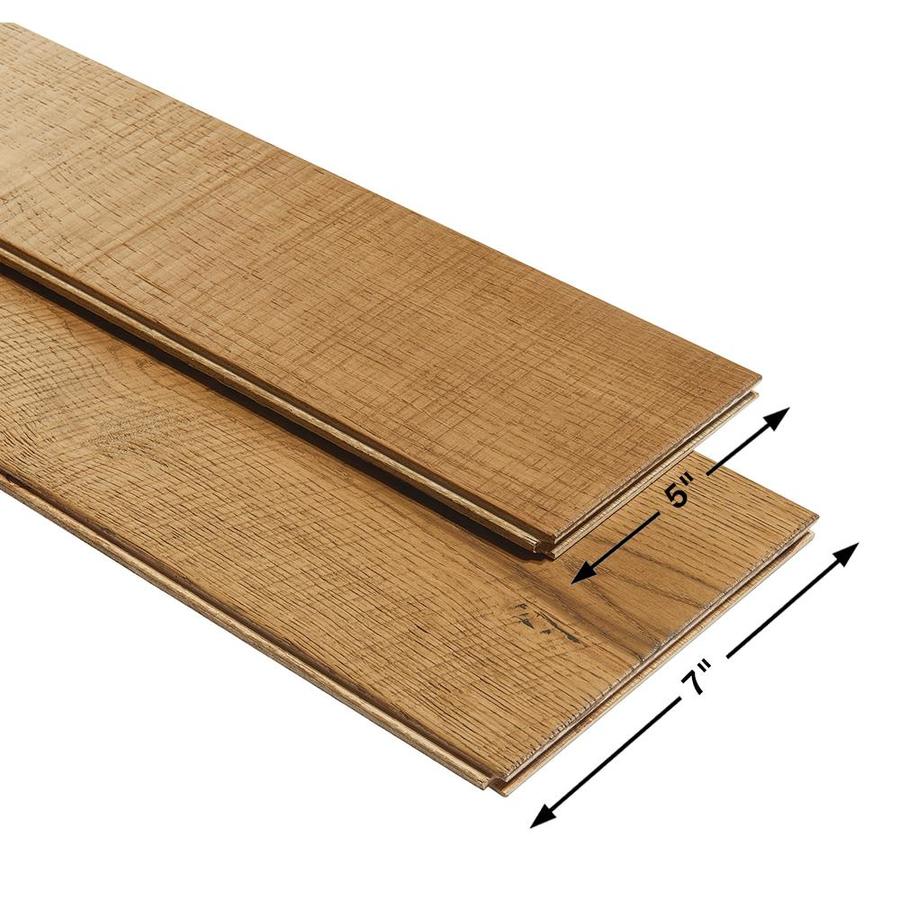 Villa Barcelona Villa Barcelona Engineered 5-in Variable Width Mila French Oak Distressed Engineered Hardwood Flooring (24.93-sq ft) - Super Arbor