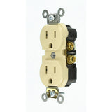 15 Amp Commercial Grade Duplex Outlet, Ivory - Super Arbor