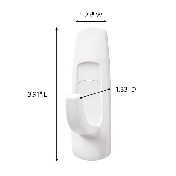 3M Command Large Utility Hooks, White, Damage-Free Indoor Organization, 6 Hooks