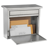Maya Locking Stainless Steel Wall Mount Mailbox - Super Arbor