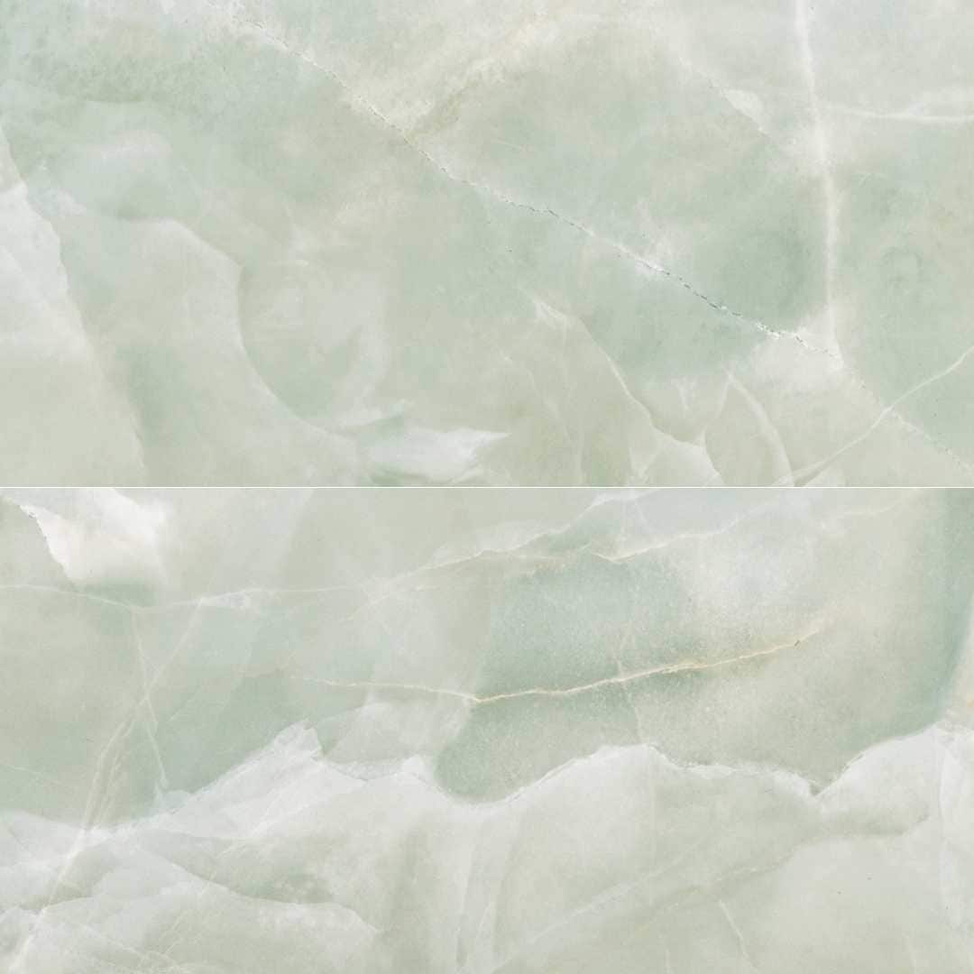 The Tile Life Geo Lush Jade 24-in x 48-in Polished Porcelain Marble look Floor and Wall Tile product image