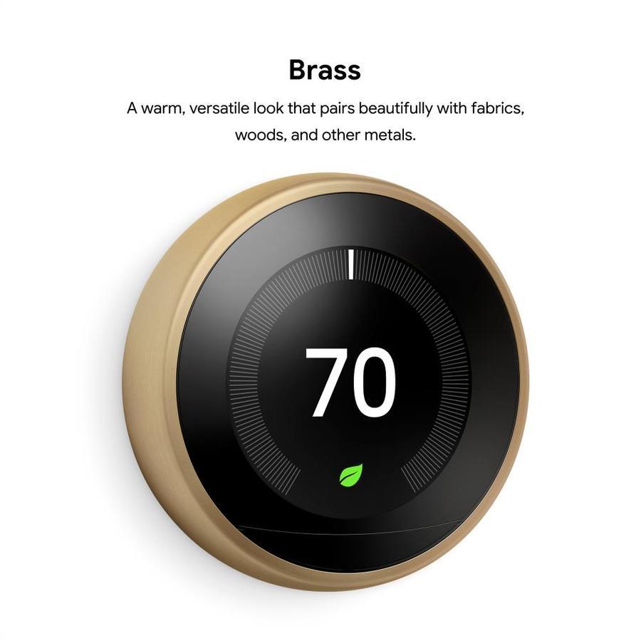 Google Nest Learning Smart Thermostat with WiFi Compatibility (3rd Generation) - White - Super Arbor