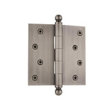 4 in. Ball Tip Residential Hinge with Square Corners in Oil-Rubbed Bronze - Super Arbor