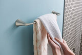 Moen Lindor 24-in Brushed Nickel Wall Mount Single Towel Bar
