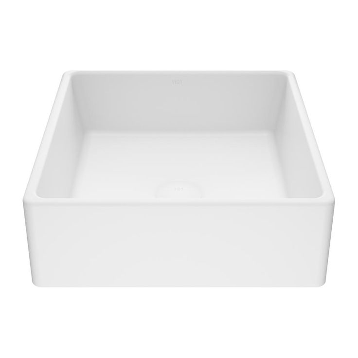 VIGO Dianthus Handmade Matte Stone Square Vessel Bathroom Sink in Matte White