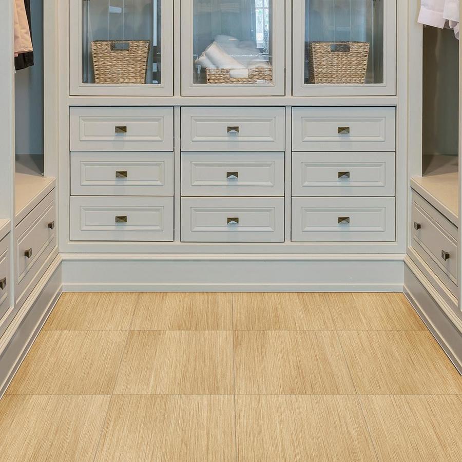 Perfection Floor Tile Classic Wood 6-Piece 20-in x 20-in Cork Luxury Vinyl Tile - Super Arbor