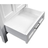 Durham 24-in W x 72-in H x 18-in D White Oak MDF Freestanding Linen Cabinet