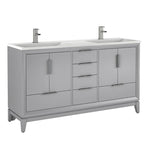 Scott Living Robinson 36-in Coffee Oak Single Sink Bathroom Vanity with White Acrylic Top - Super Arbor