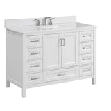 Durham 48-in Espresso Single Sink Bathroom Vanity with Terrazzo Engineered Stone Top - Super Arbor