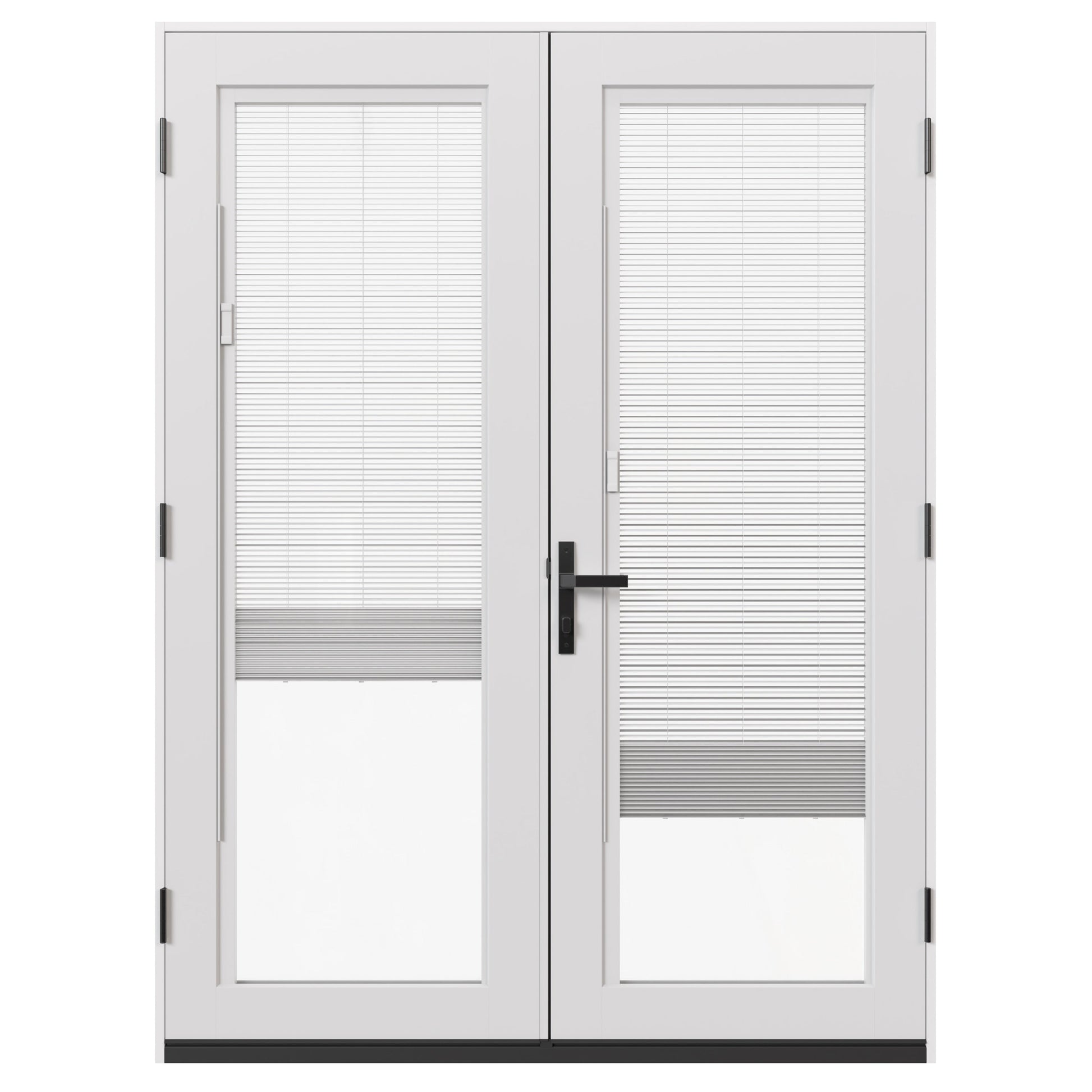 JELD-WEN 60-in x 80-in Fiberglass French, Left-hand inswing – product-only view