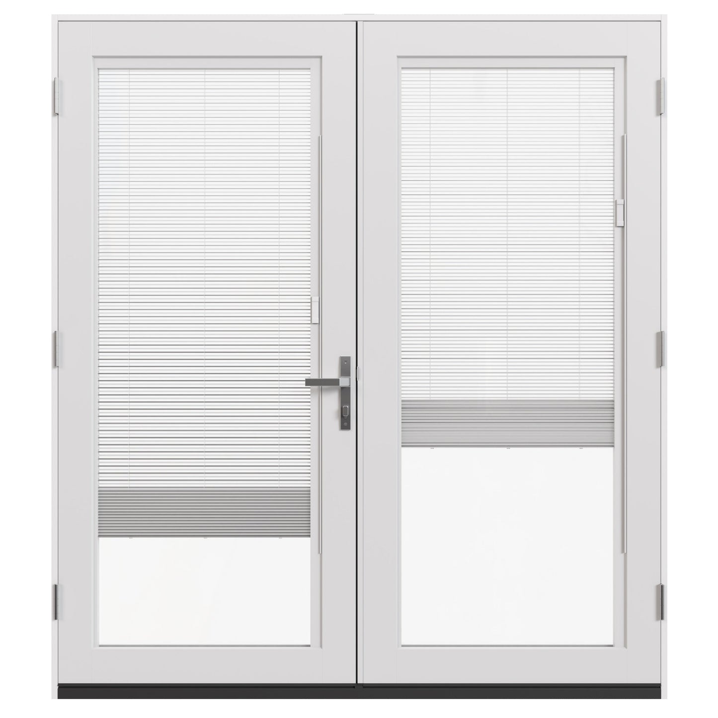 JELD-WEN 72-in x 80-in Fiberglass French, Right-hand inswing – product-only view