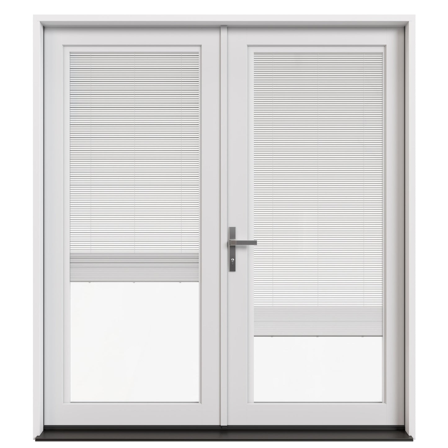 JELD-WEN 72-in x 80-in Fiberglass French, Right-hand inswing – primary product view