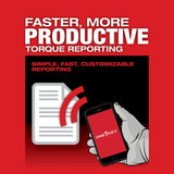 Milwaukee M12 FUEL ONE-KEY 12V Brushless 3/8 in. Digital Torque Wrench (Tool-Only), 10–100 ft-lbs
