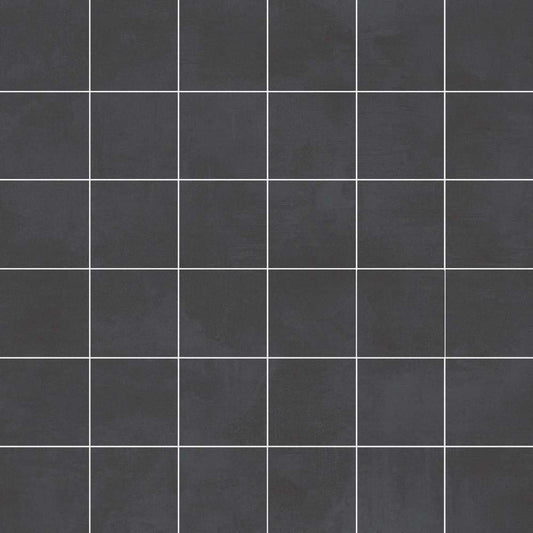 The Tile Life Studio Black 2-in x 2-in Matte Porcelain Cement look Mosaic Floor and Wall Tile product image