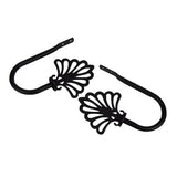 Rod Desyne Fan 2-Pack Antique Brass Steel Curtain Holdbacks - Super Arbor