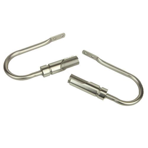 Rod Desyne Bolt 2-Pack Antique Brass Steel Curtain Holdbacks - Super Arbor