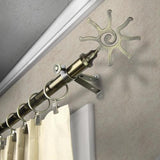 Rod Desyne 13/16-in Sun 48-in to 84-in Satin Nickel Steel Single Curtain Rod - Super Arbor